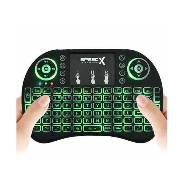 Mini Touch Pad Wireless With Backlight Keyboard Mouse Rf 500