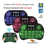Mini Touch Pad Wireless With Backlight Keyboard Mouse Rf 500