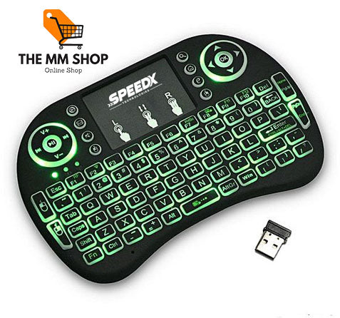 Mini Touch Pad Wireless With Backlight Keyboard Mouse Rf 500